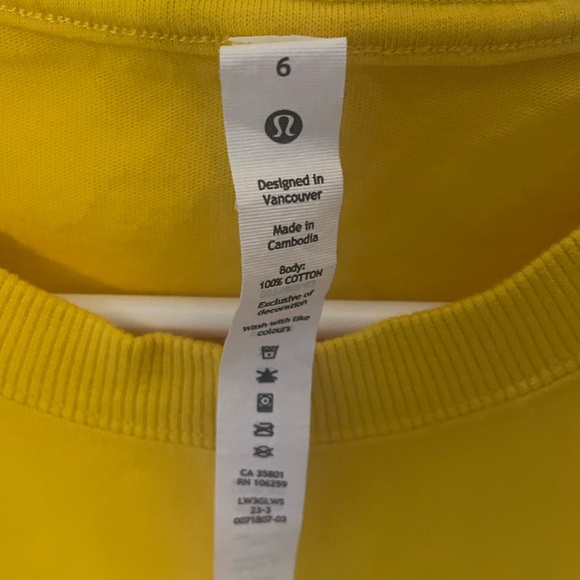 NWT Lululemon Relaxed-Fit Cotton Jersey T-Shirt size 6 - Picture 3 of 4